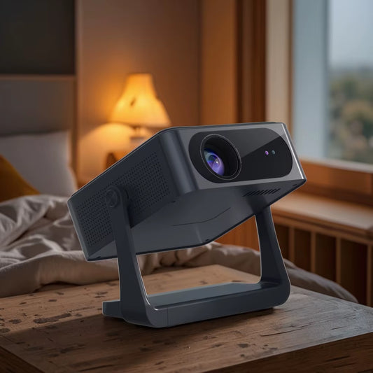 Latest C6 Portable Smart Android Mini Projector Full HD 4K Home Theater Video LED LCD with Wifi Android 9 Version